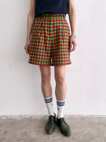 80's Germany checkered shorts