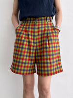 80's Germany checkered shorts