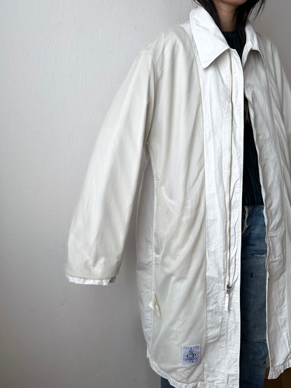 C.P. Company SS'00 2000's 2000年代 Massimo Osti マッシモオスティ Made in Italy イタリア製 イタリア古着 Cotton Nylon Coat Gray ナイロン コート 灰色 グレー Toto Praha Vintage clothing shop Antique shop 古着屋 プラハ Showroom appointment Prague ユーロ古着 ヨーロッパ古着 古着卸 ヴィンテージ