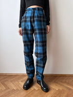 80s deadstock blue tartans