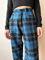 80s deadstock blue tartans