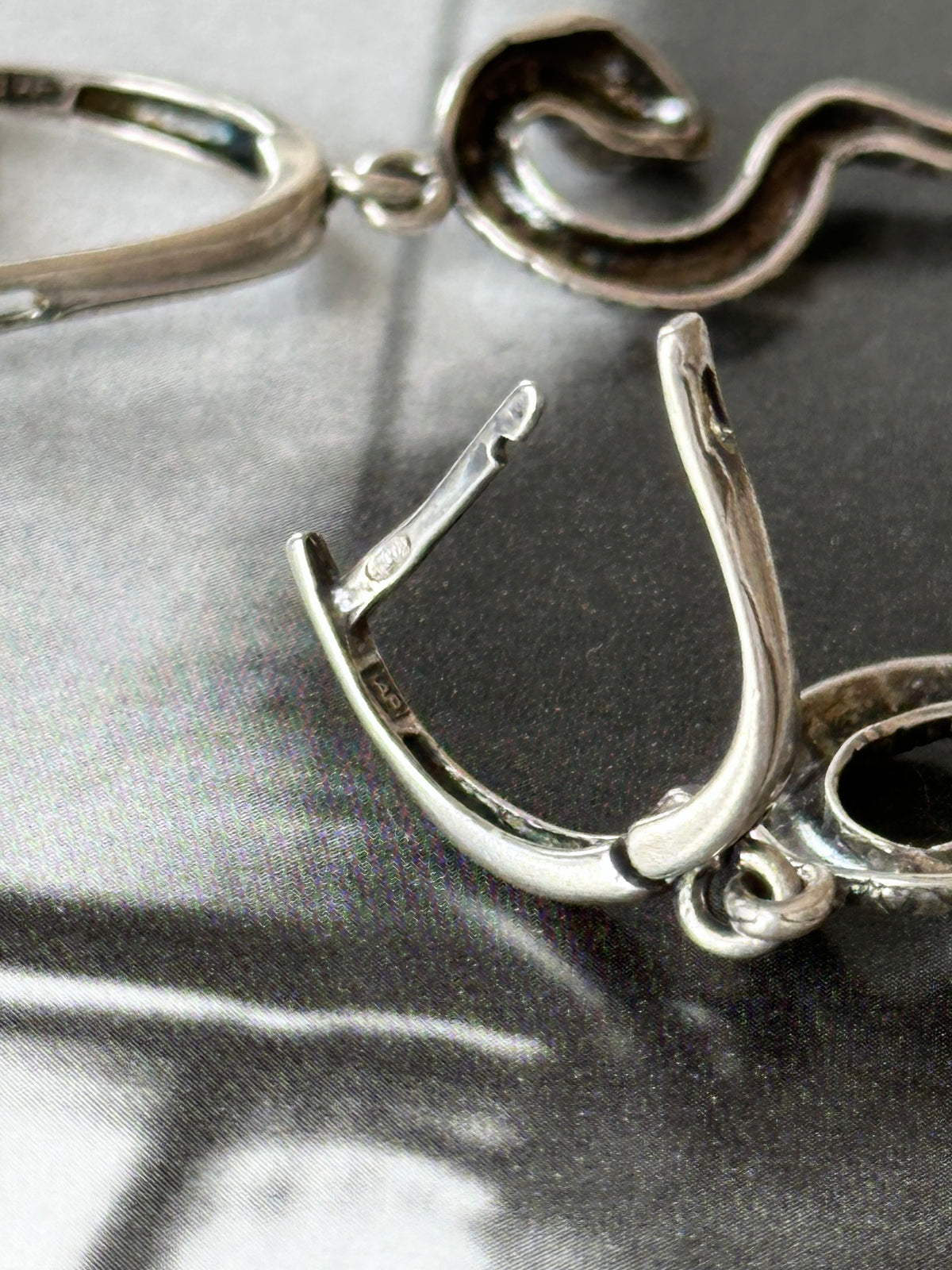 Snake earrings Ag925