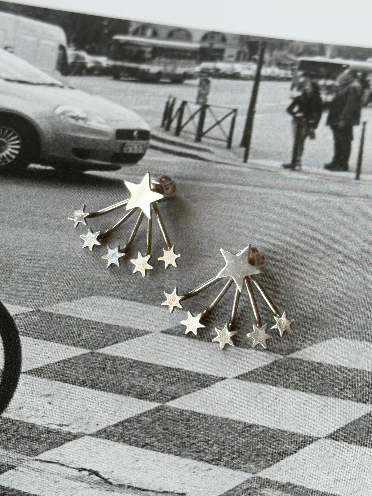 Separable star earrings Ag925