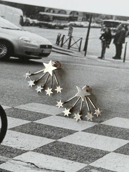 Separable star earrings Ag925