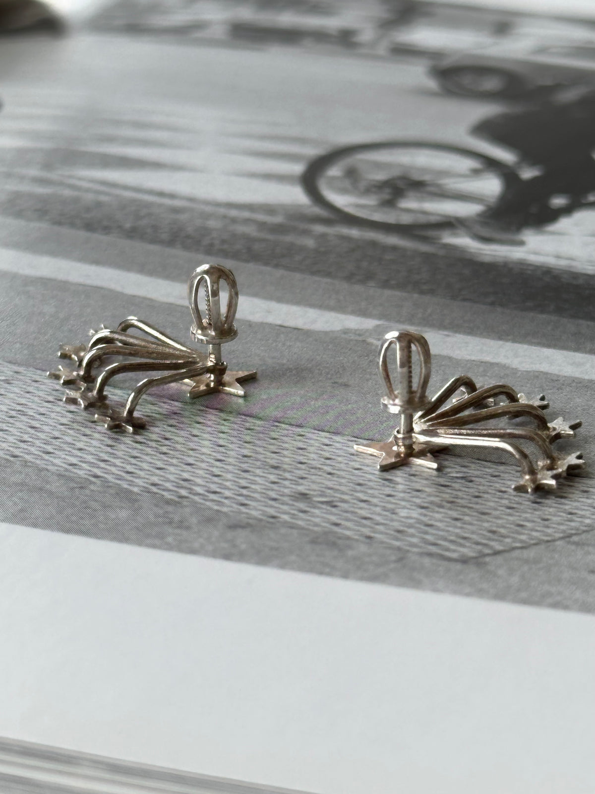 Separable star earrings Ag925