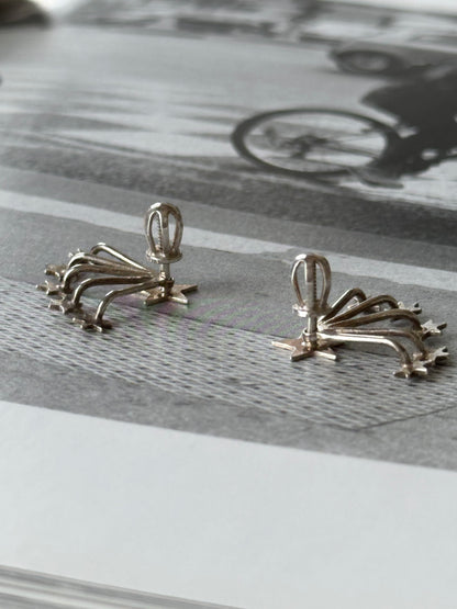 Separable star earrings Ag925