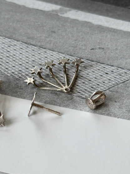 Separable star earrings Ag925