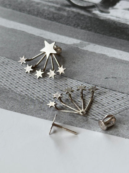 Separable star earrings Ag925