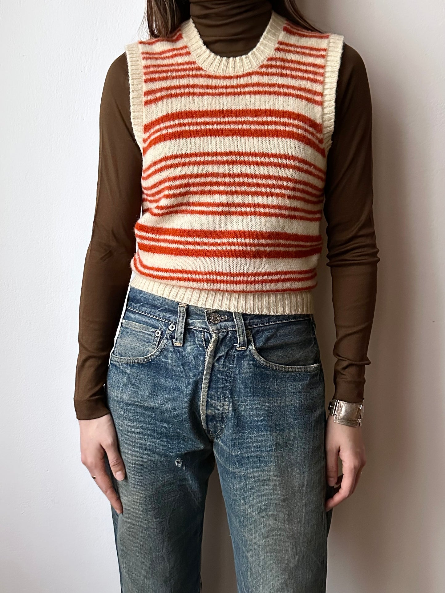 French shetland wool vest