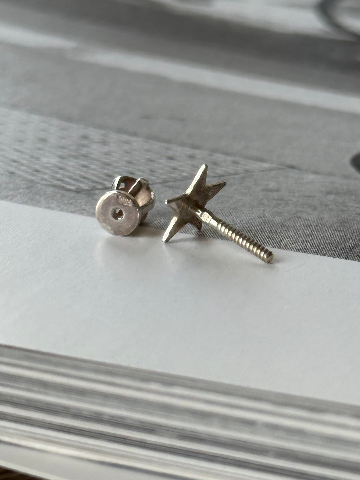 Separable star earrings Ag925