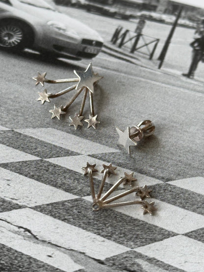 Separable star earrings Ag925