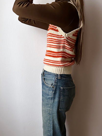 French shetland wool vest