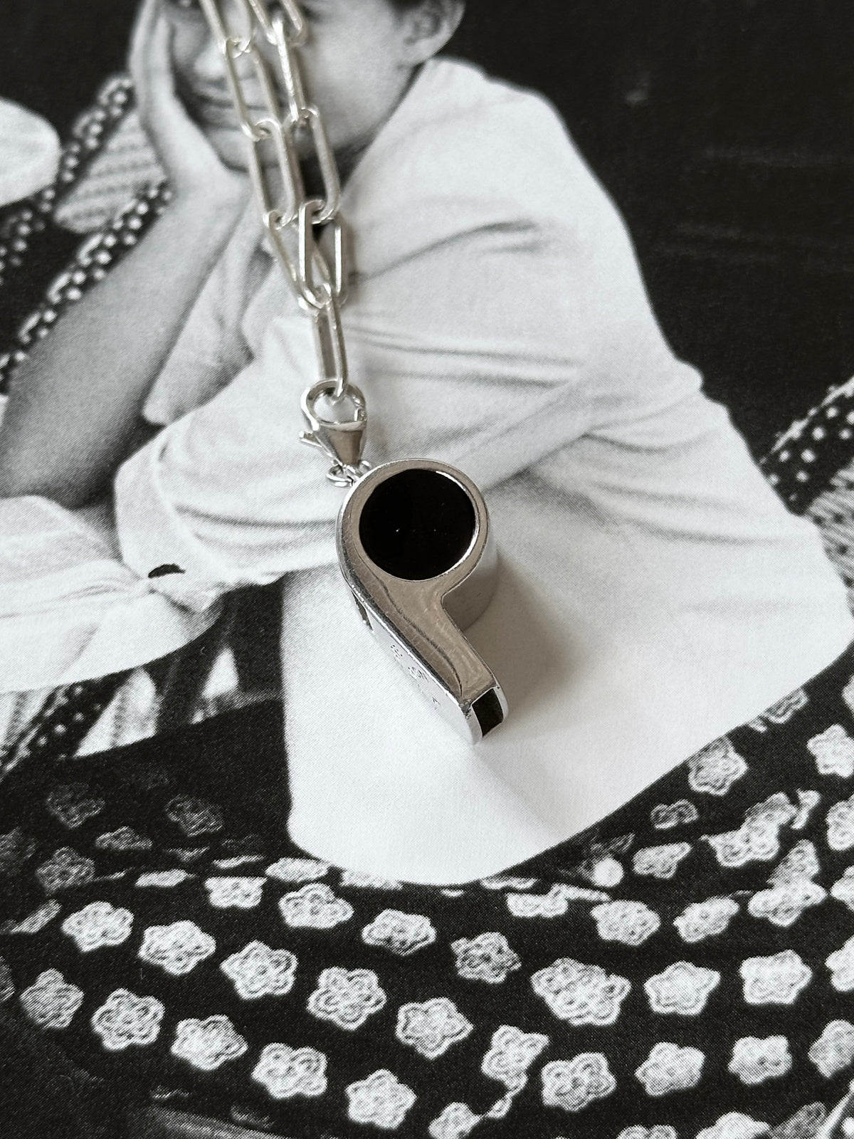Whistle pendant necklace Ag925