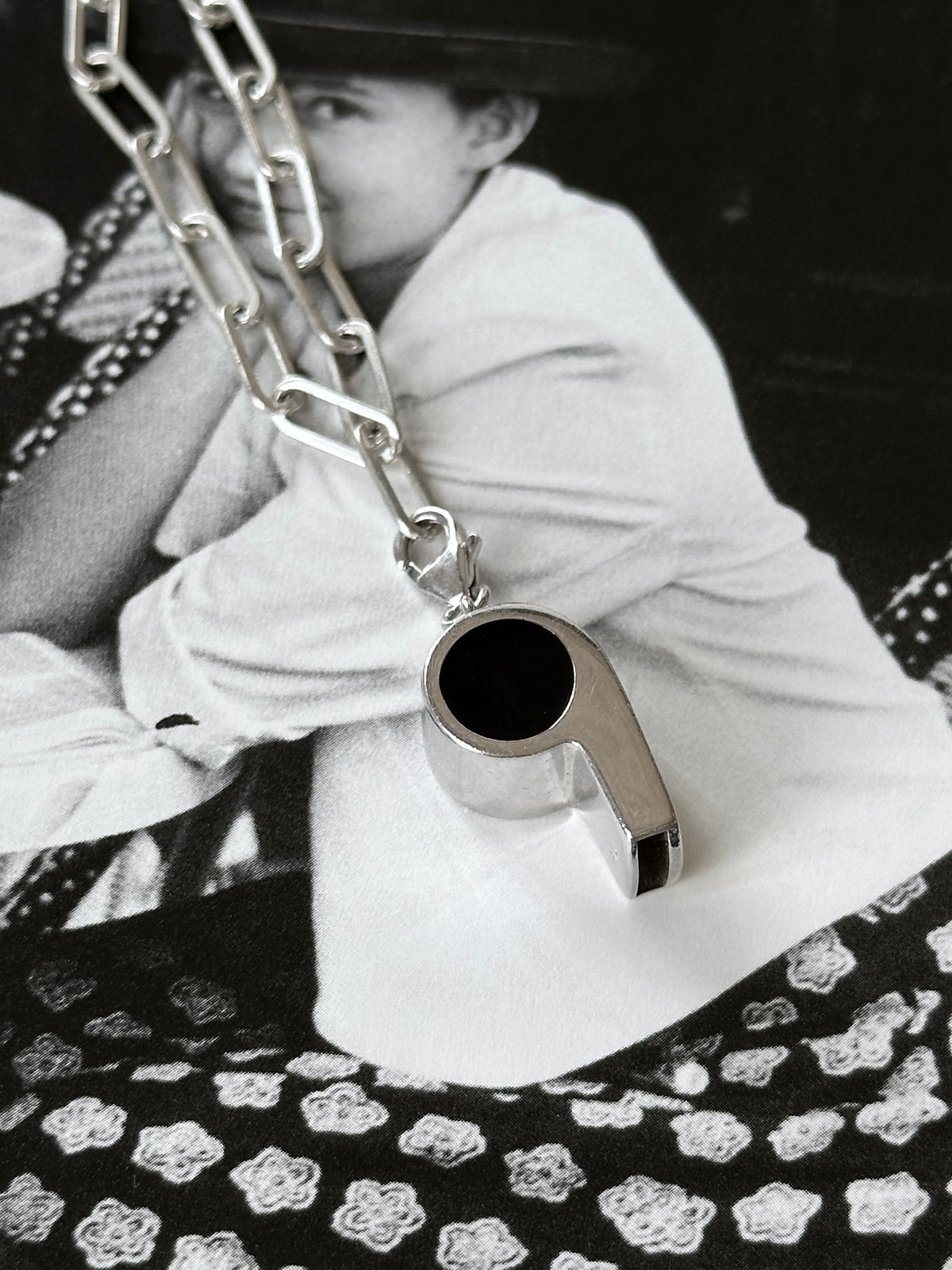 Whistle pendant necklace Ag925