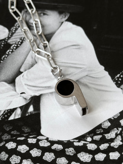 Whistle pendant necklace Ag925