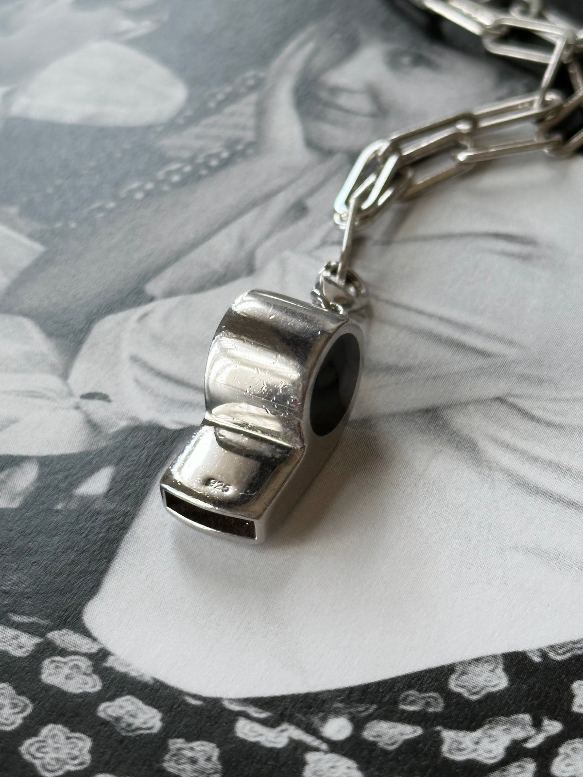 Whistle pendant necklace Ag925