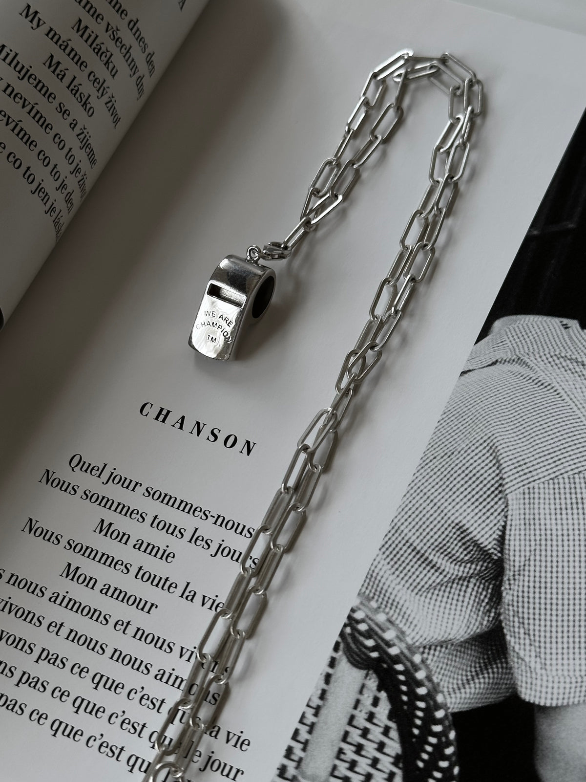 Whistle pendant necklace Ag925