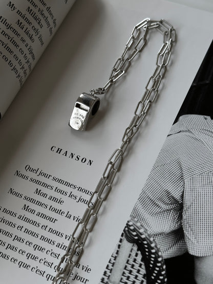 Whistle pendant necklace Ag925