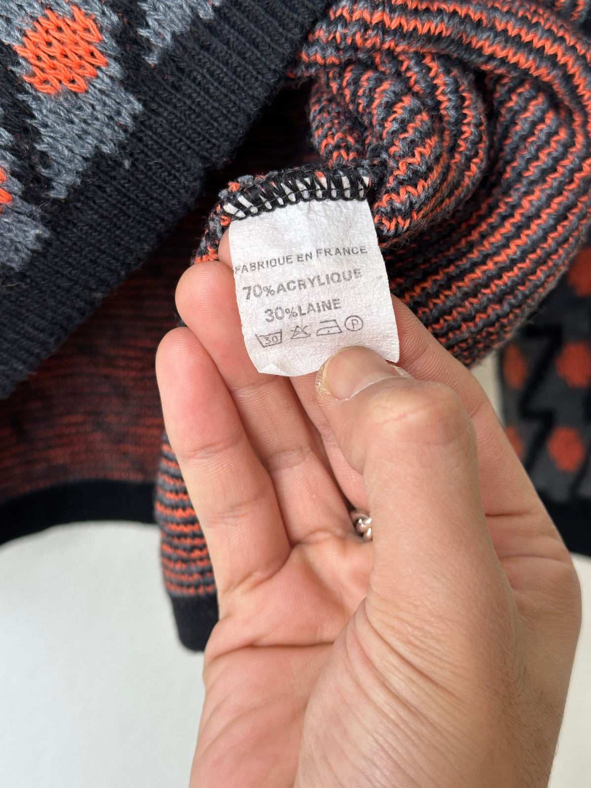Wool/Acrylic Knit Sweater