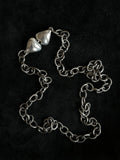 vintage silver 800 long chain necklace