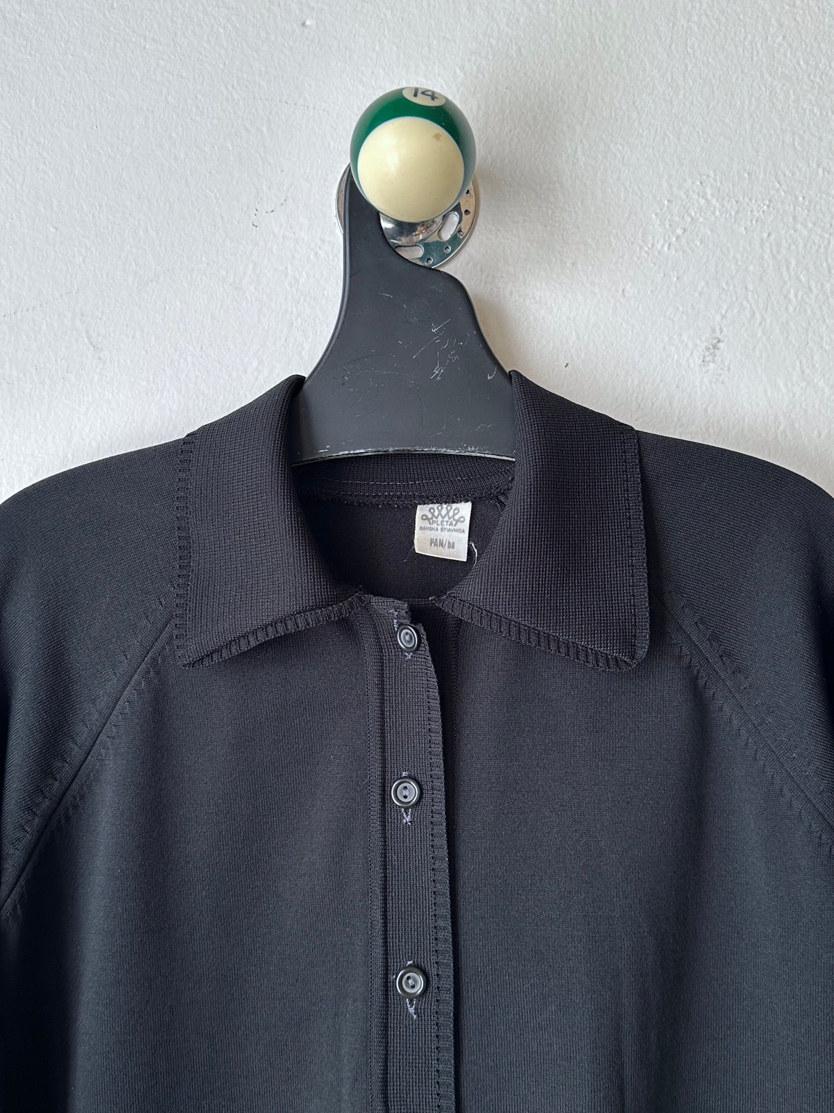 1980s Black Poly jacket