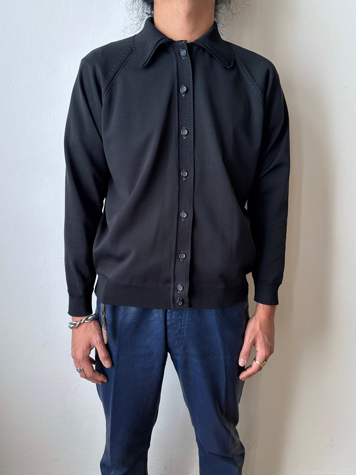 1980s Black Poly jacket