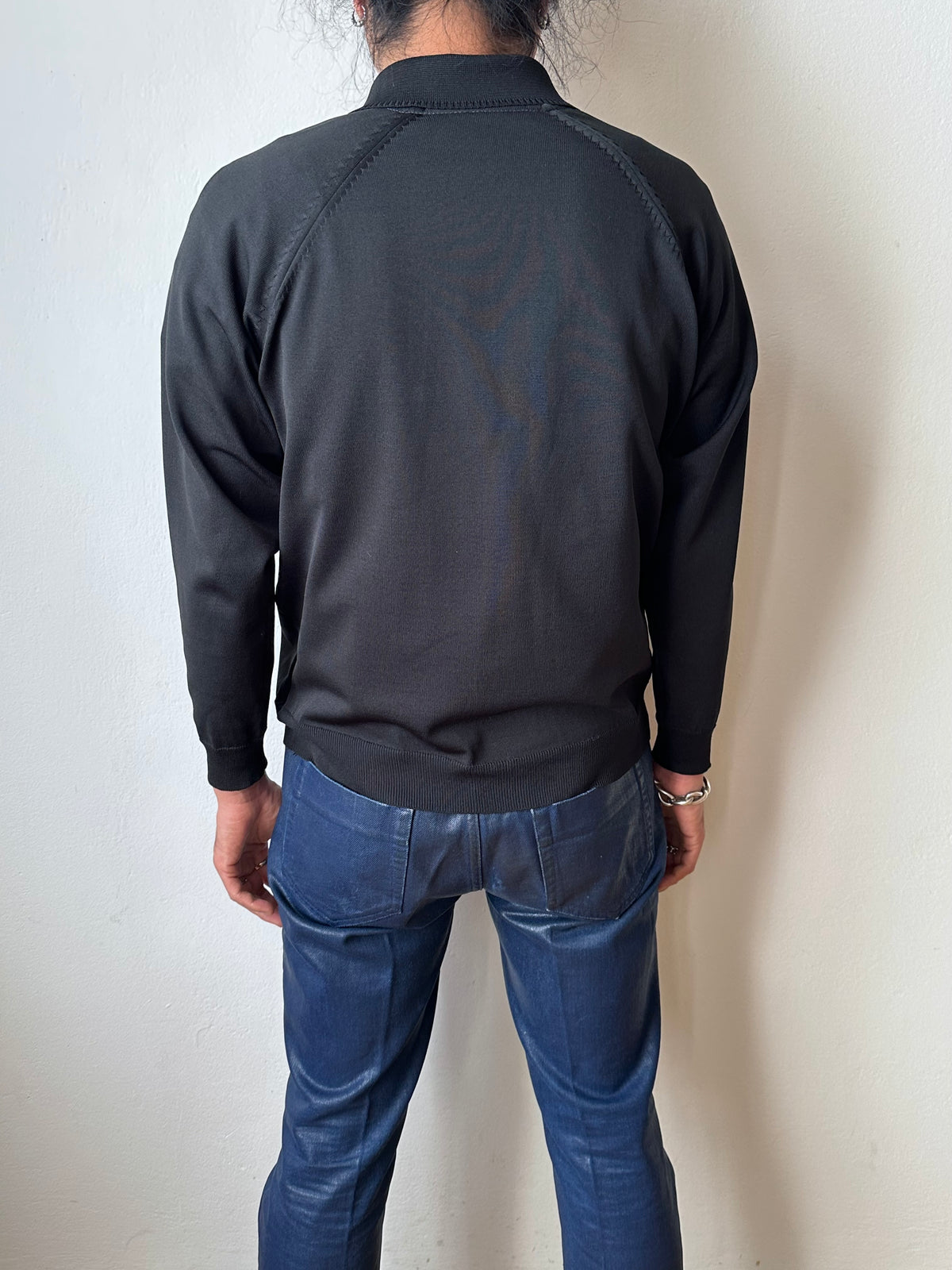1980s Black Poly jacket