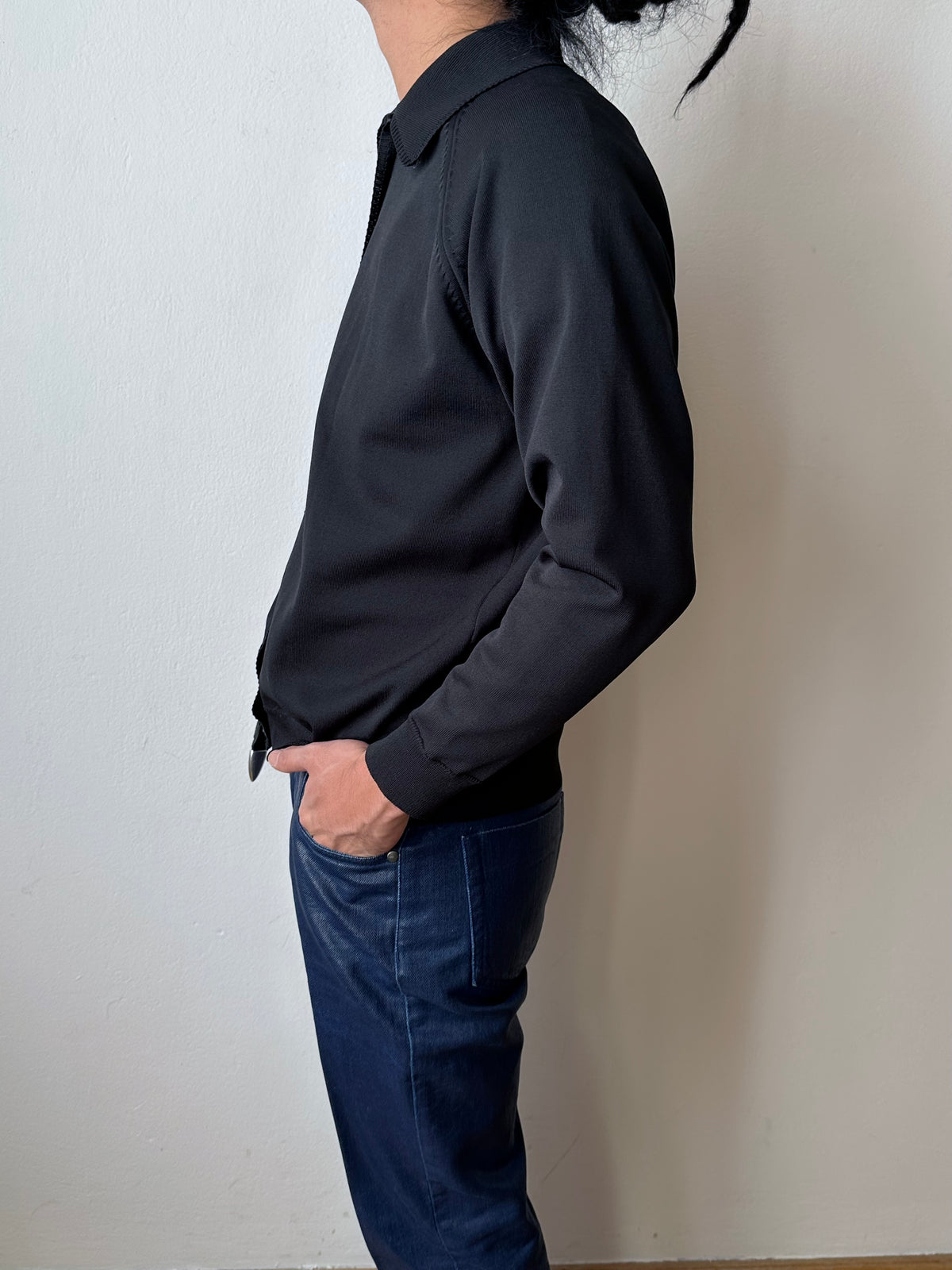 1980s Black Poly jacket