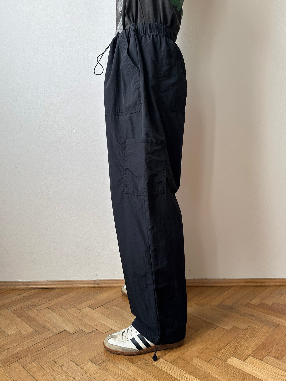 Black Nylon trousers - ~w37