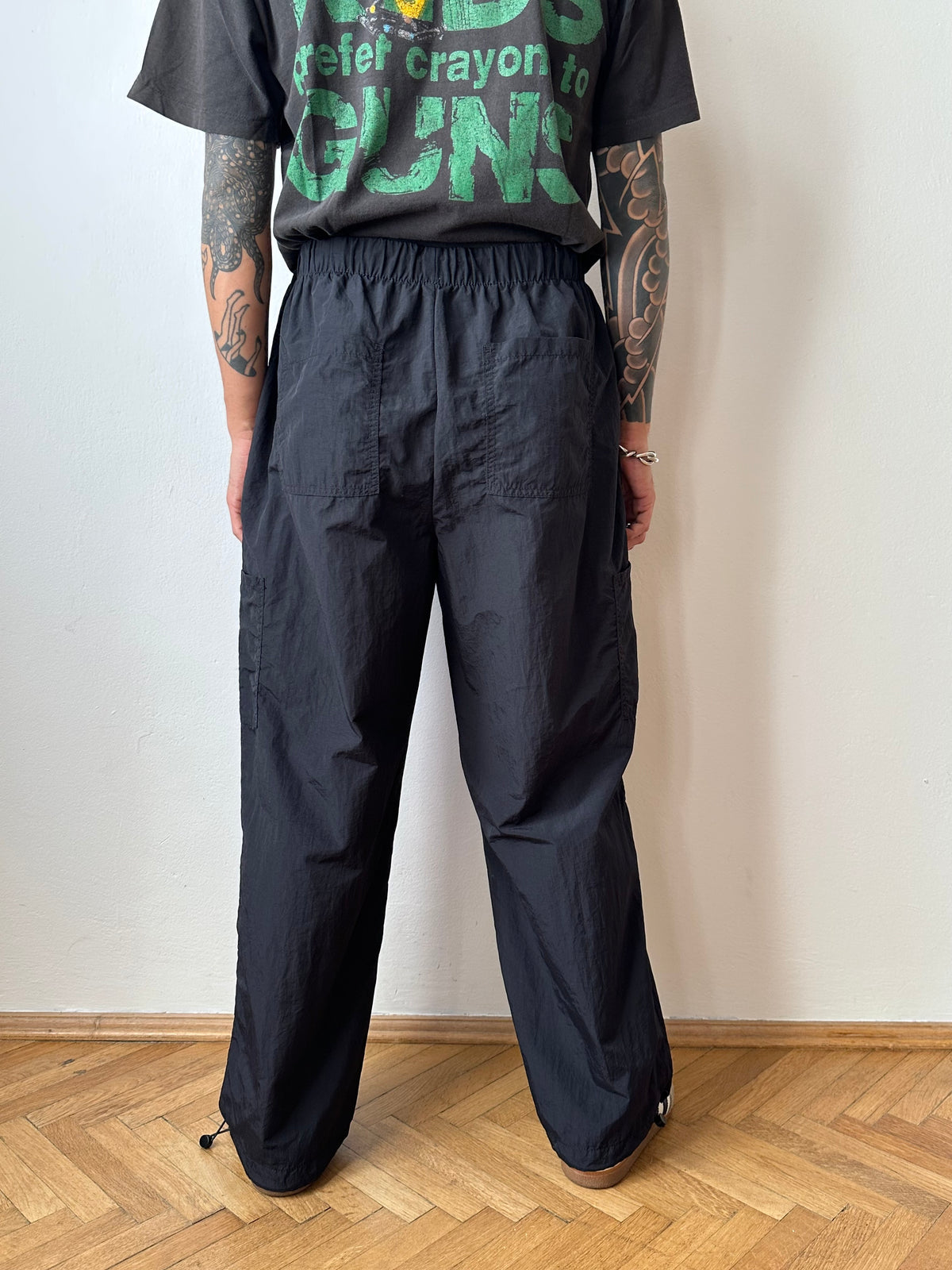 Black Nylon trousers - ~w37