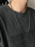 vintage silver 800 long chain necklace