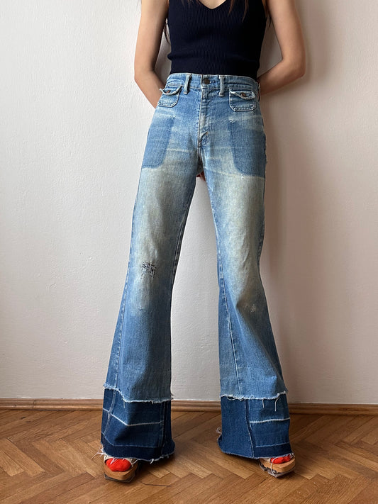 70s Levi's vintage flare denim jeans made in usa 70年代 リーバイス フレアデニム ヴィンテージ アメリカ古着  ユーロ古着 ヨーロッパ古着