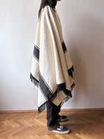 vintage rug poncho