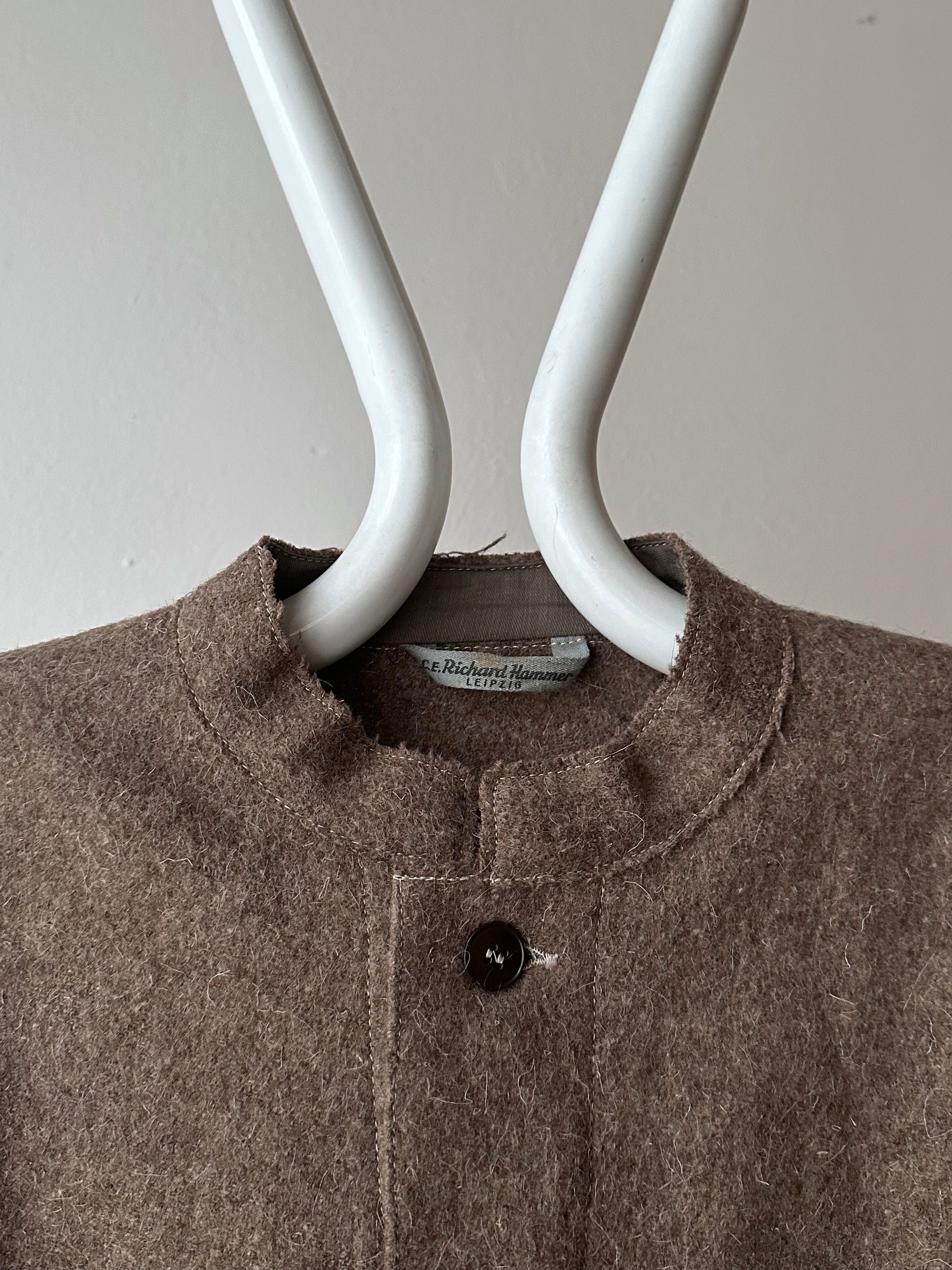 60's German Work Shirt Jacket Brown Toto Praha Prague Vintage clothing store プラハ 古着屋 古着 ドイツ ワーク ユーロワーク ユーロ古着 ヨーロッパ古着 ヨーロッパワーク Made in Germany German work Rare ヴィンテージ 