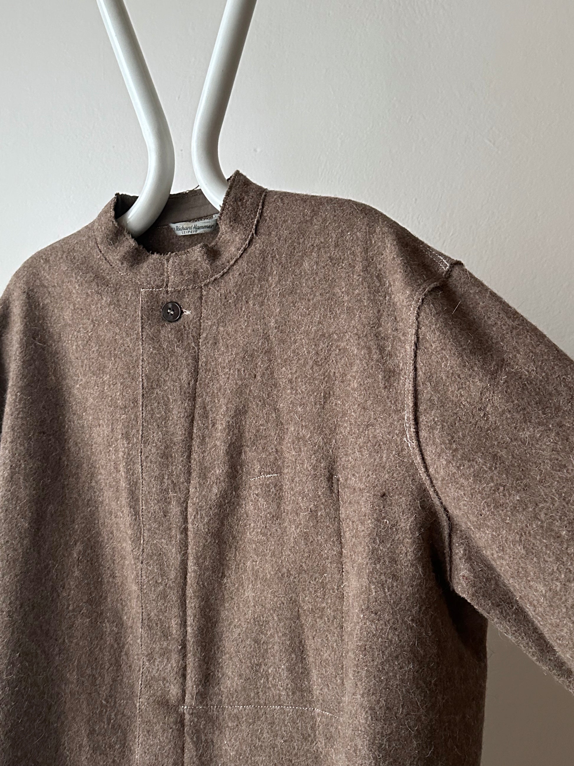 60's German Work Shirt Jacket Brown Toto Praha Prague Vintage clothing store プラハ 古着屋 古着 ドイツ ワーク ユーロワーク ユーロ古着 ヨーロッパ古着 ヨーロッパワーク Made in Germany German work Rare ヴィンテージ 