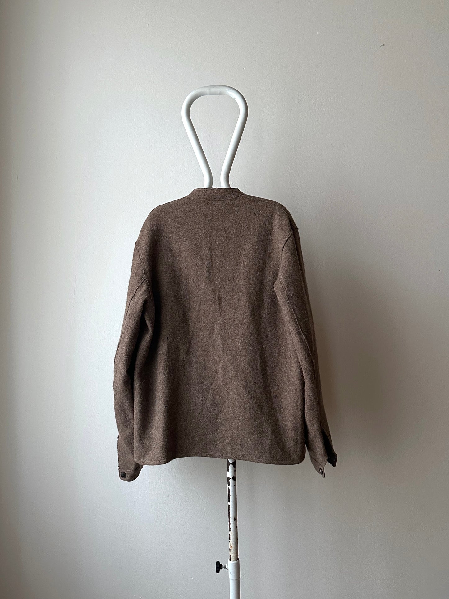 60's German Work Shirt Jacket Brown Toto Praha Prague Vintage clothing store プラハ 古着屋 古着 ドイツ ワーク ユーロワーク ユーロ古着 ヨーロッパ古着 ヨーロッパワーク Made in Germany German work Rare ヴィンテージ 