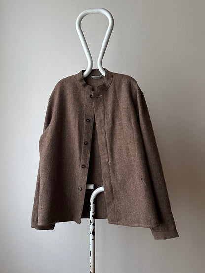 60's German Work Shirt Jacket Brown Toto Praha Prague Vintage clothing store プラハ 古着屋 古着 ドイツ ワーク ユーロワーク ユーロ古着 ヨーロッパ古着 ヨーロッパワーク Made in Germany German work Rare ヴィンテージ 