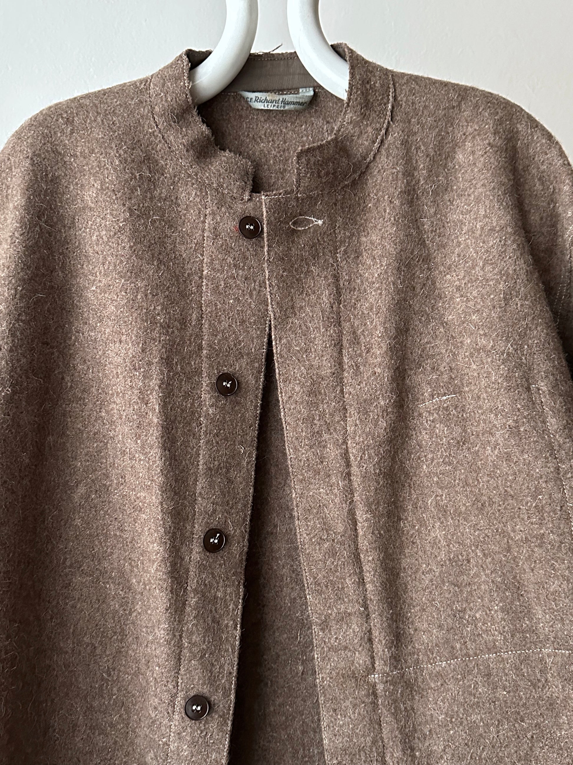 60's German Work Shirt Jacket Brown Toto Praha Prague Vintage clothing store プラハ 古着屋 古着 ドイツ ワーク ユーロワーク ユーロ古着 ヨーロッパ古着 ヨーロッパワーク Made in Germany German work Rare ヴィンテージ 