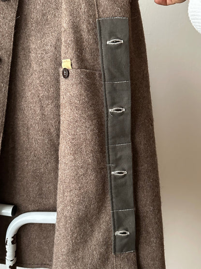 60's German Work Shirt Jacket Brown Toto Praha Prague Vintage clothing store プラハ 古着屋 古着 ドイツ ワーク ユーロワーク ユーロ古着 ヨーロッパ古着 ヨーロッパワーク Made in Germany German work Rare ヴィンテージ 