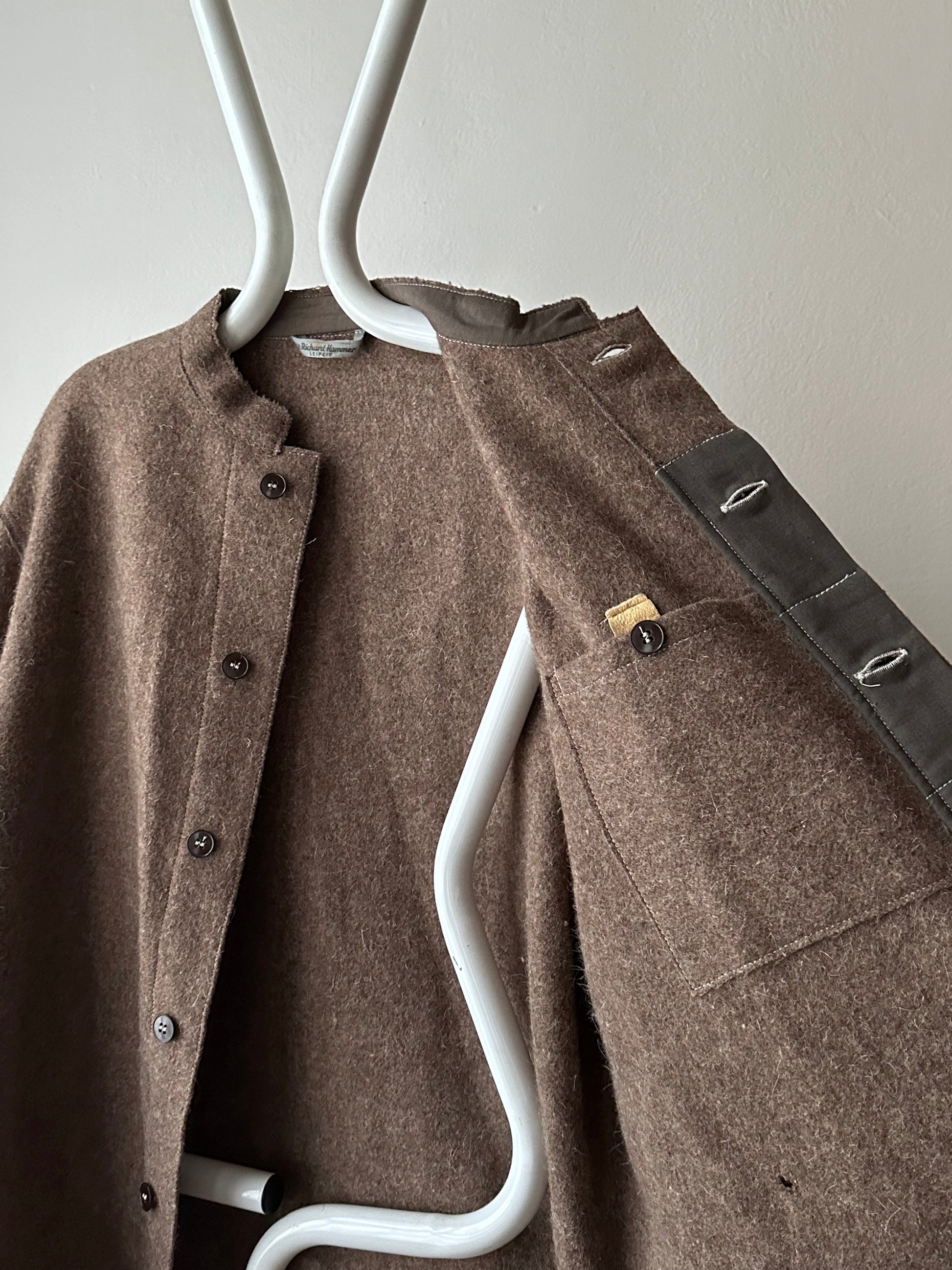 60's German Work Shirt Jacket Brown Toto Praha Prague Vintage clothing store プラハ 古着屋 古着 ドイツ ワーク ユーロワーク ユーロ古着 ヨーロッパ古着 ヨーロッパワーク Made in Germany German work Rare ヴィンテージ 