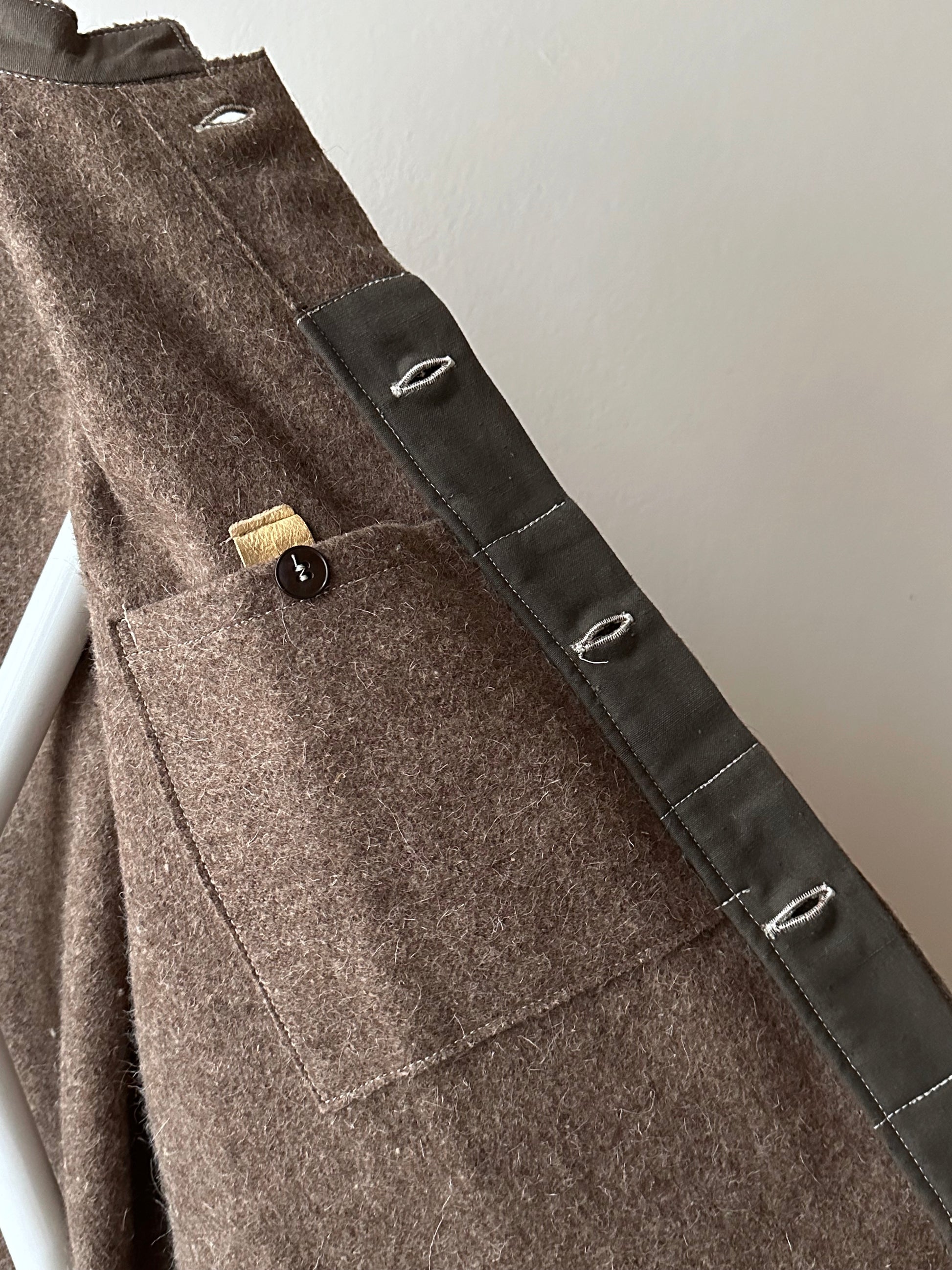 60's German Work Shirt Jacket Brown Toto Praha Prague Vintage clothing store プラハ 古着屋 古着 ドイツ ワーク ユーロワーク ユーロ古着 ヨーロッパ古着 ヨーロッパワーク Made in Germany German work Rare ヴィンテージ 