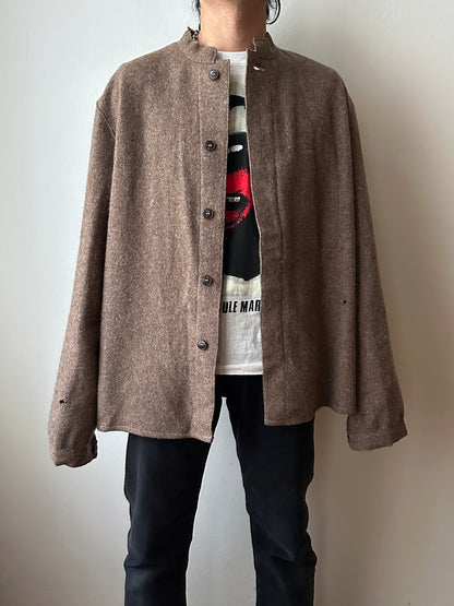 60's German Work Shirt Jacket Brown Toto Praha Prague Vintage clothing store プラハ 古着屋 古着 ドイツ ワーク ユーロワーク ユーロ古着 ヨーロッパ古着 ヨーロッパワーク Made in Germany German work Rare ヴィンテージ 