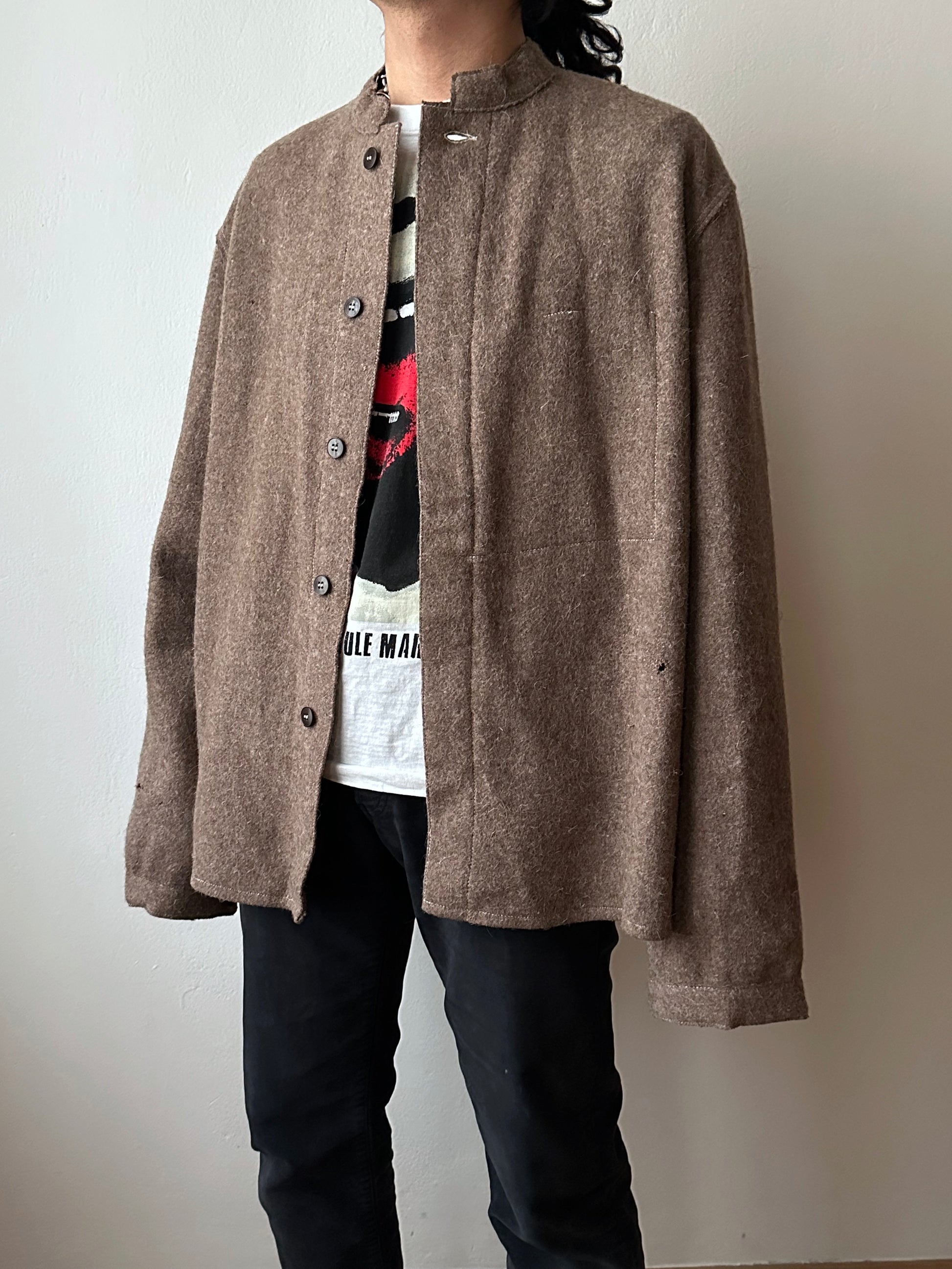 60's German Work Shirt Jacket Brown Toto Praha Prague Vintage clothing store プラハ 古着屋 古着 ドイツ ワーク ユーロワーク ユーロ古着 ヨーロッパ古着 ヨーロッパワーク Made in Germany German work Rare ヴィンテージ 