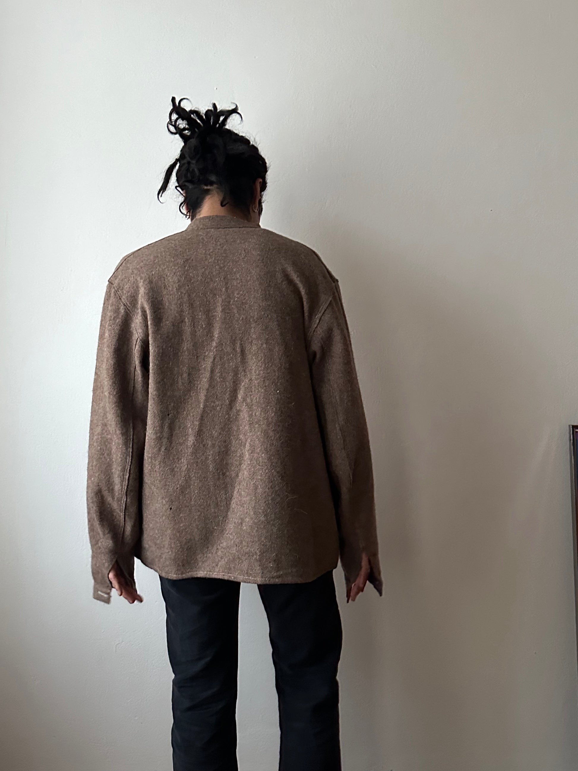 60's German Work Shirt Jacket Brown Toto Praha Prague Vintage clothing store プラハ 古着屋 古着 ドイツ ワーク ユーロワーク ユーロ古着 ヨーロッパ古着 ヨーロッパワーク Made in Germany German work Rare ヴィンテージ 