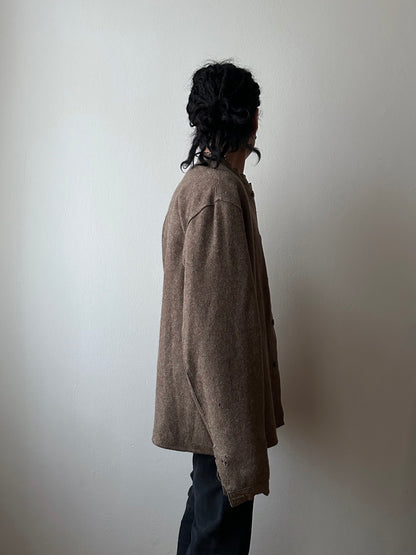 60's German Work Shirt Jacket Brown Toto Praha Prague Vintage clothing store プラハ 古着屋 古着 ドイツ ワーク ユーロワーク ユーロ古着 ヨーロッパ古着 ヨーロッパワーク Made in Germany German work Rare ヴィンテージ 