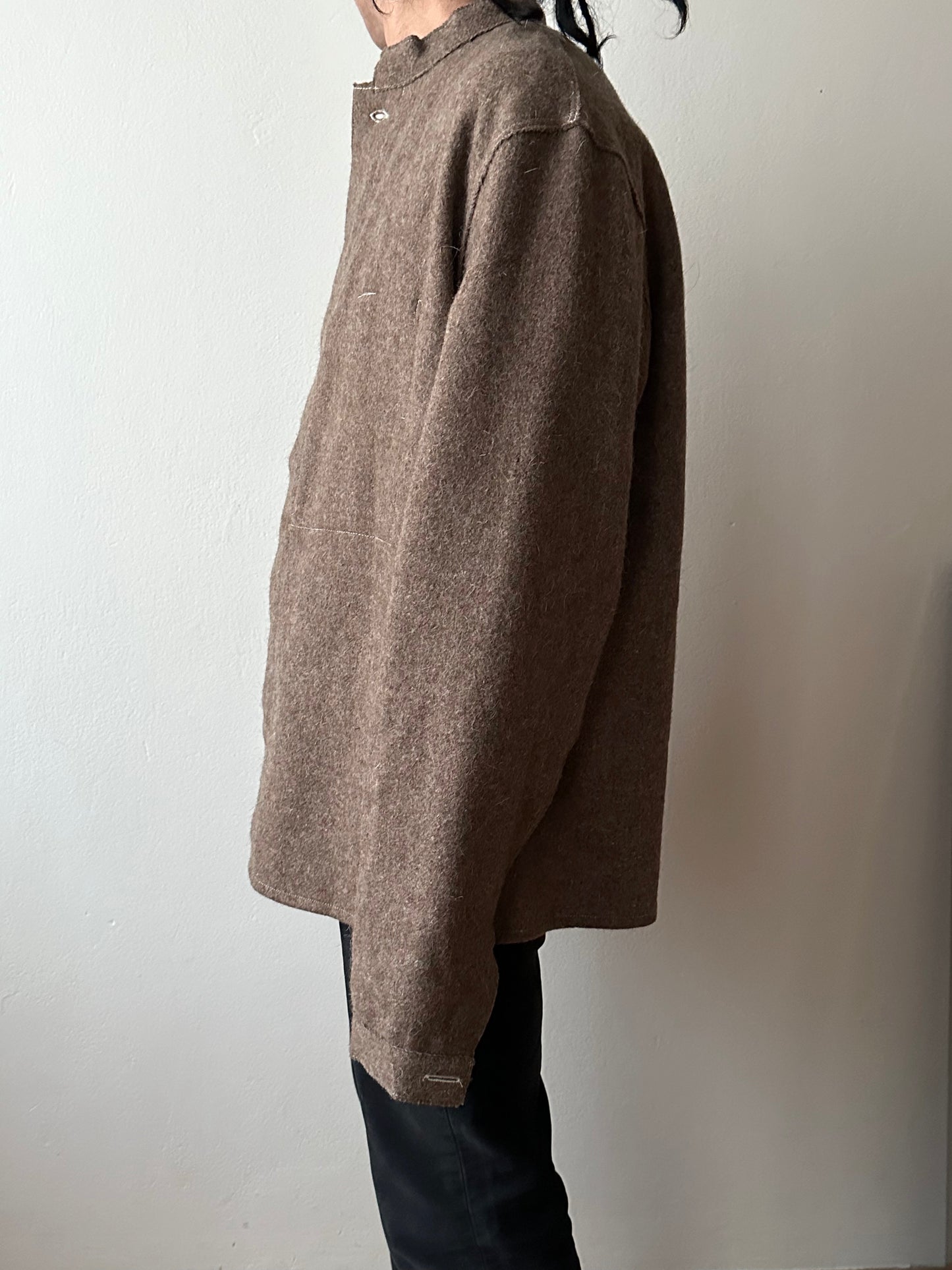 60's German Work Shirt Jacket Brown Toto Praha Prague Vintage clothing store プラハ 古着屋 古着 ドイツ ワーク ユーロワーク ユーロ古着 ヨーロッパ古着 ヨーロッパワーク Made in Germany German work Rare ヴィンテージ 