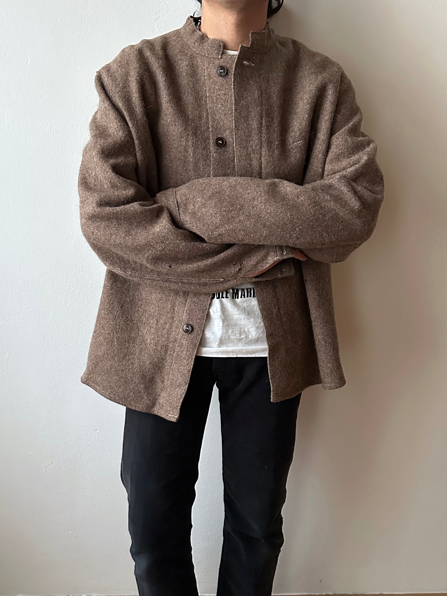 60's German Work Shirt Jacket Brown Toto Praha Prague Vintage clothing store プラハ 古着屋 古着 ドイツ ワーク ユーロワーク ユーロ古着 ヨーロッパ古着 ヨーロッパワーク Made in Germany German work Rare ヴィンテージ 