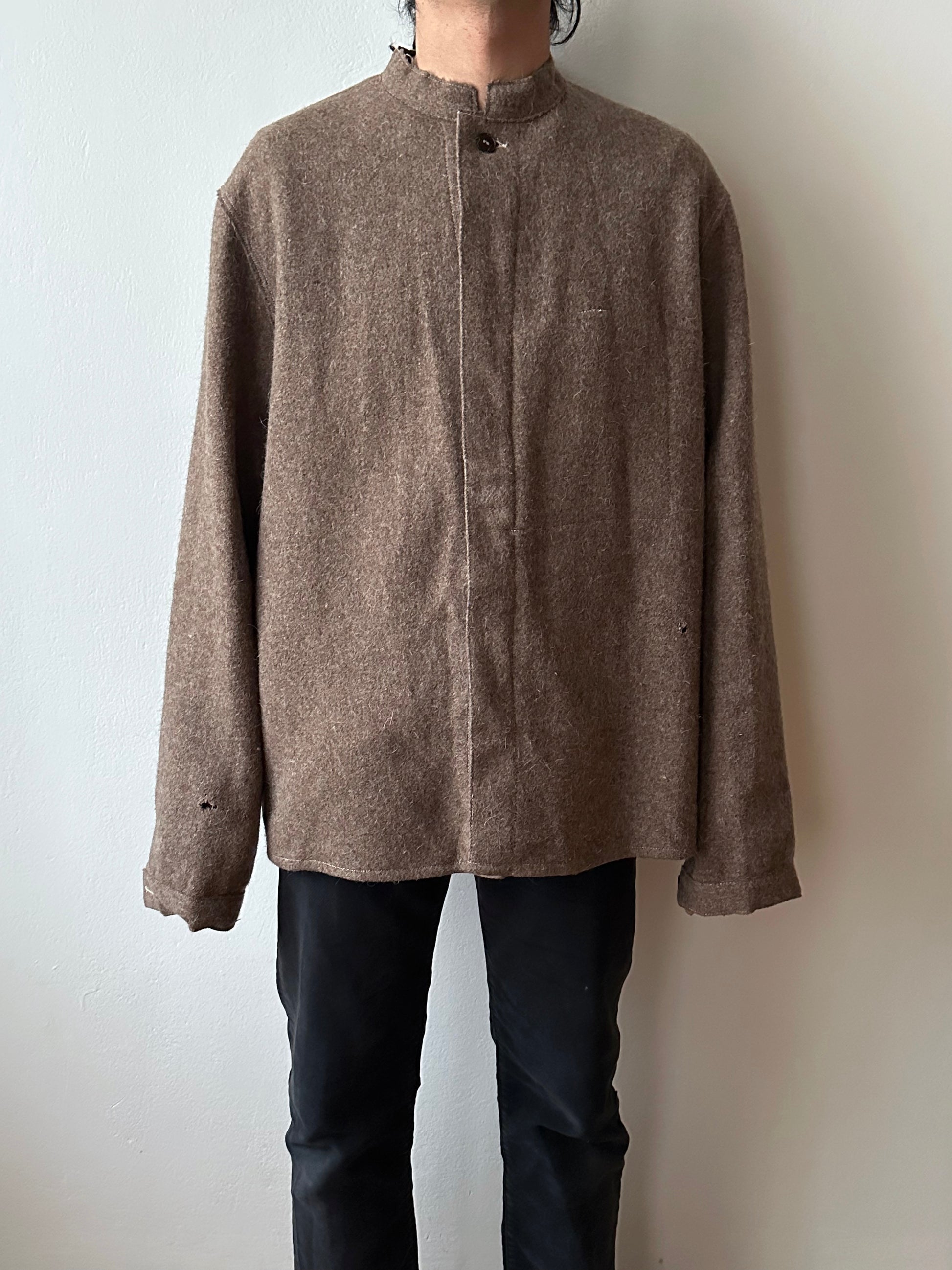 60's German Work Shirt Jacket Brown Toto Praha Prague Vintage clothing store プラハ 古着屋 古着 ドイツ ワーク ユーロワーク ユーロ古着 ヨーロッパ古着 ヨーロッパワーク Made in Germany German work Rare ヴィンテージ 