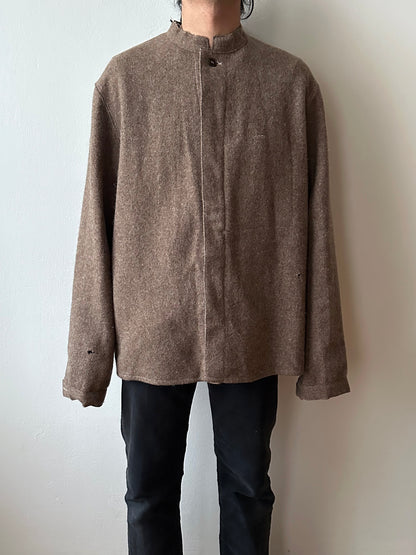 60's German Work Shirt Jacket Brown Toto Praha Prague Vintage clothing store プラハ 古着屋 古着 ドイツ ワーク ユーロワーク ユーロ古着 ヨーロッパ古着 ヨーロッパワーク Made in Germany German work Rare ヴィンテージ 