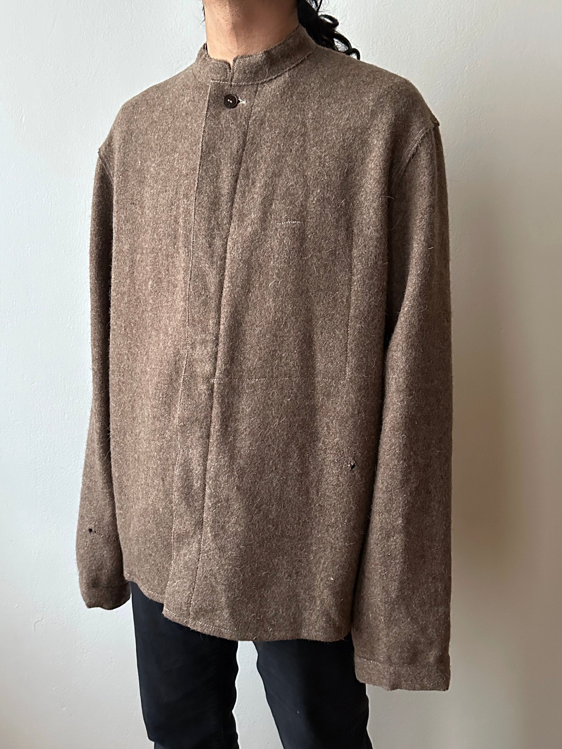 60's German Work Shirt Jacket Brown Toto Praha Prague Vintage clothing store プラハ 古着屋 古着 ドイツ ワーク ユーロワーク ユーロ古着 ヨーロッパ古着 ヨーロッパワーク Made in Germany German work Rare ヴィンテージ 